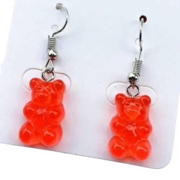 Boutique Jewelry - Sugar Rush Red Faux Gummy Bear Earrings